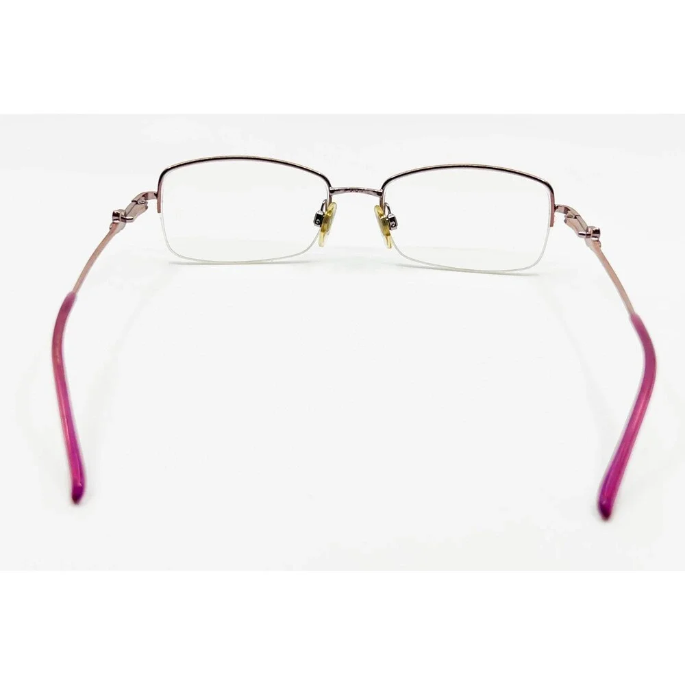 Luxottica Eyeglasses Women Pink Semi Rimless Rectangular 2553 299 51-17-135